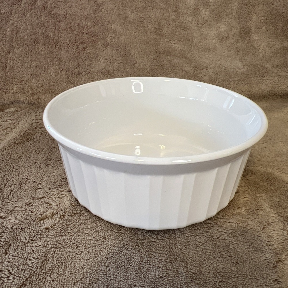 Corning Ware by Corelle F-16-B French White Casserole Dish Bowl 16oz Ramekin
